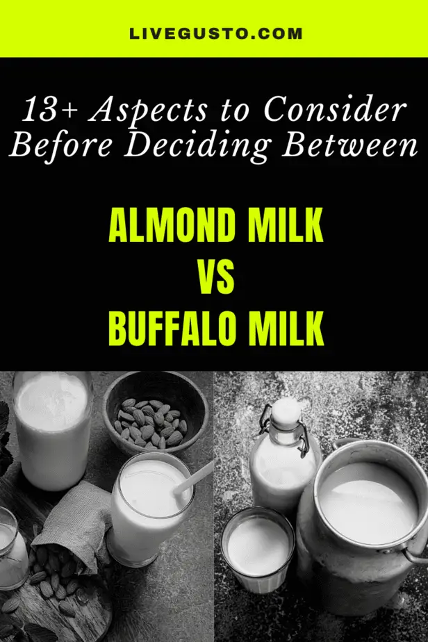Almond Milk Versus Buffalo Milk