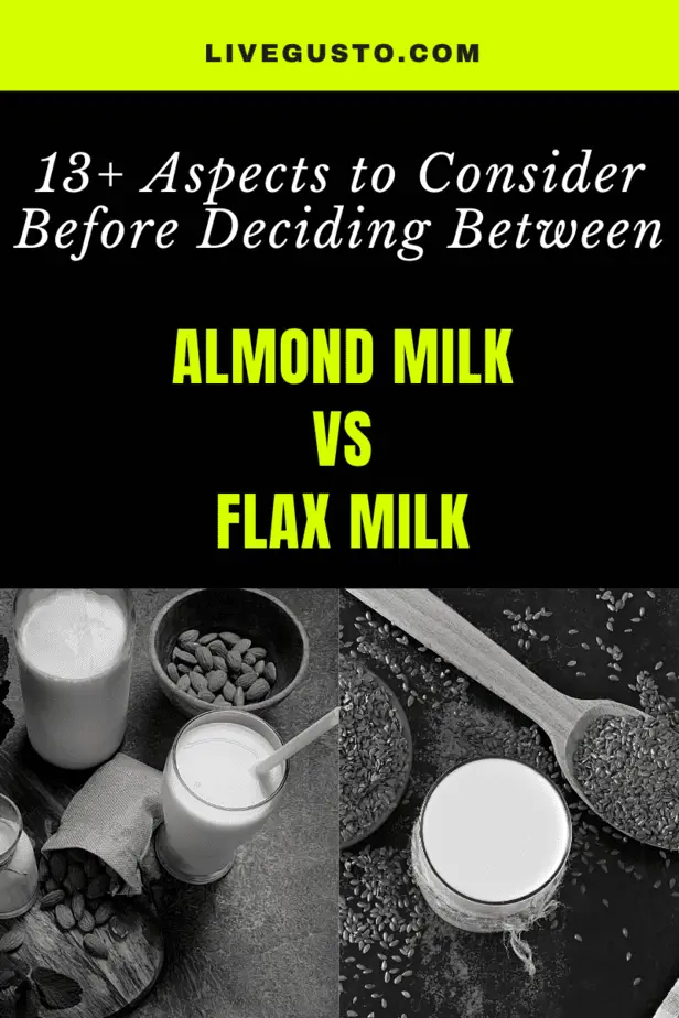 Almond Milk Versus Flax Milk