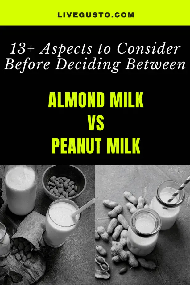 Almond Milk Versus Peanut Milk