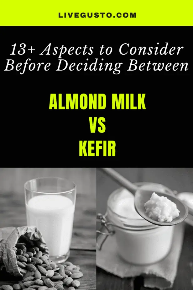Almond milk versus Kefir