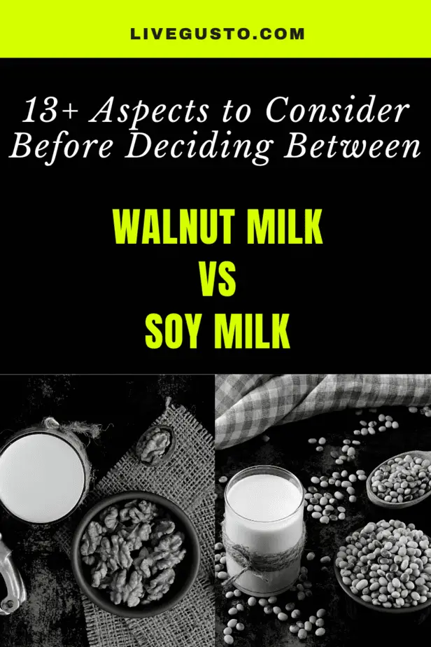 Walnut milk versus Soy Milk