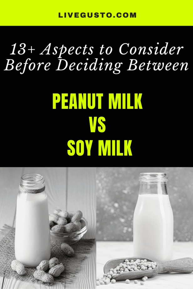 Peanut Milk Versus Soy Milk