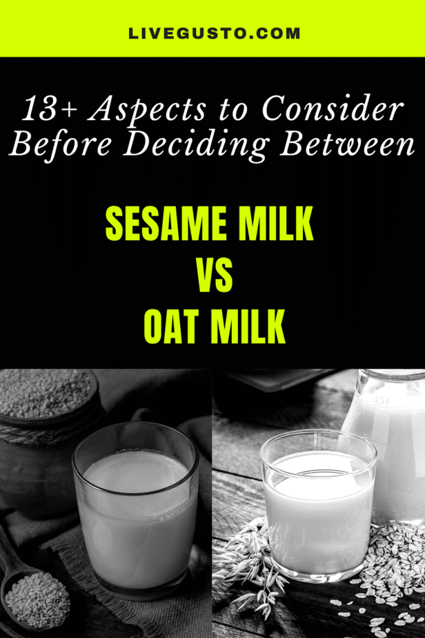 Sesame Milk Versus Oat Milk The Better Alt Milk?