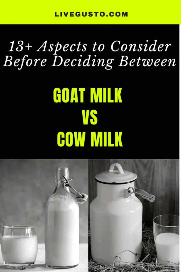 Goat milk versus Cow milk