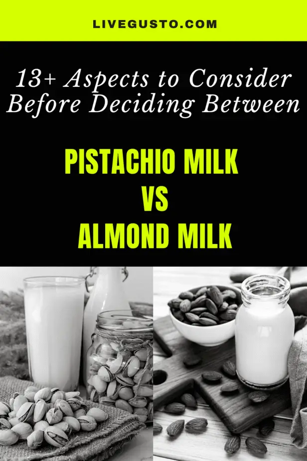 Pistachio milk versus almond milk