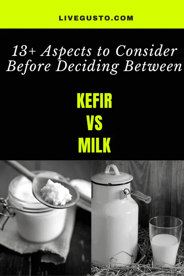 Kefir versus milk