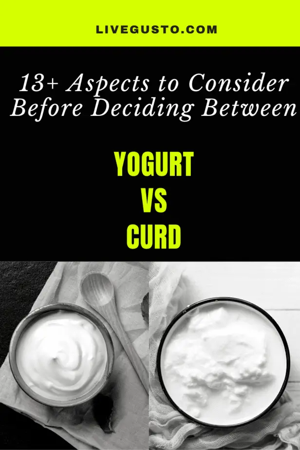 Yogurt versus Curd