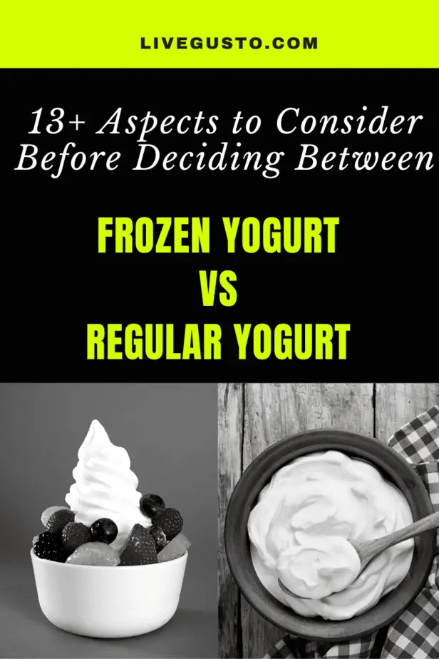 frozen versus regular yogurt