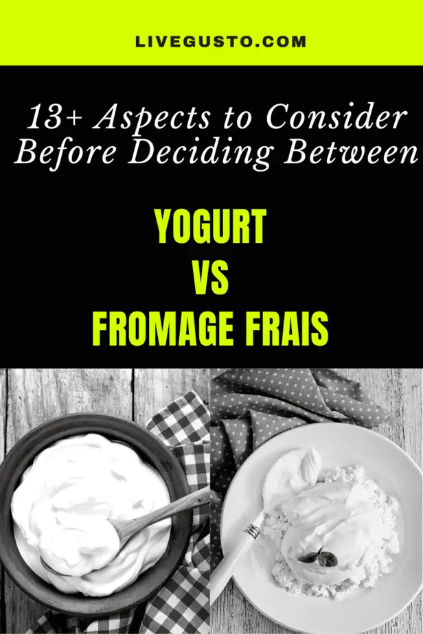yogurt versus fromage frais