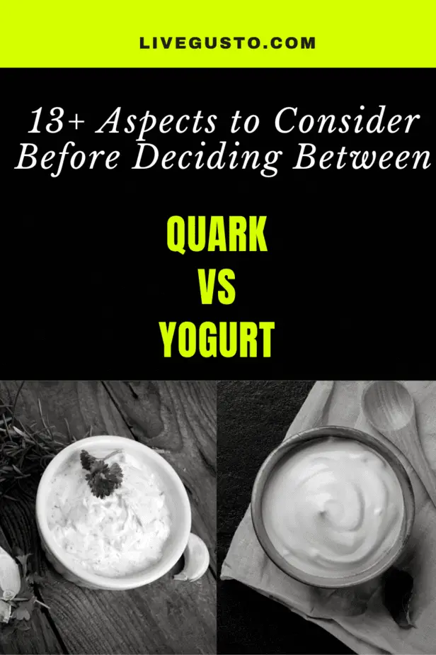 Quark Vs yogurt