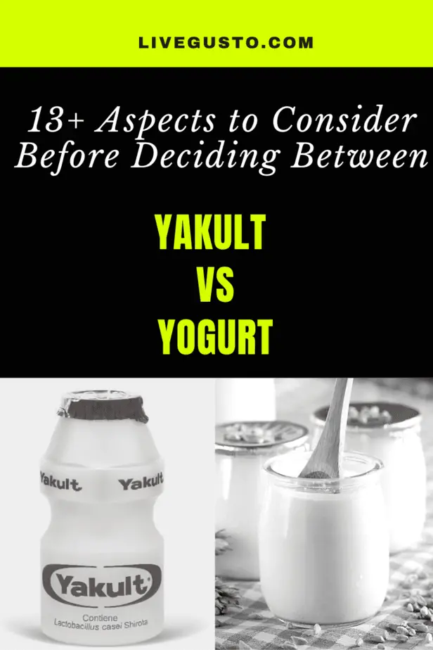 yakult vs yogurt nutrition