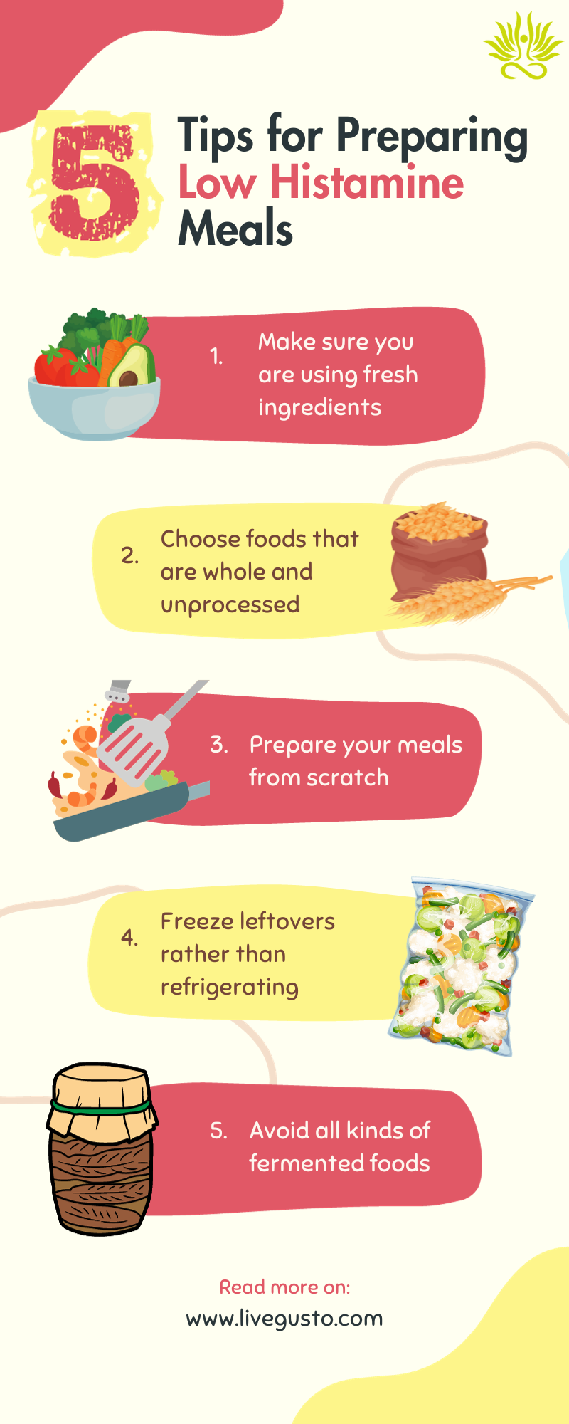 Tips for Preparing Low Histamine Meals